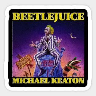 beetlejuice grunge Sticker